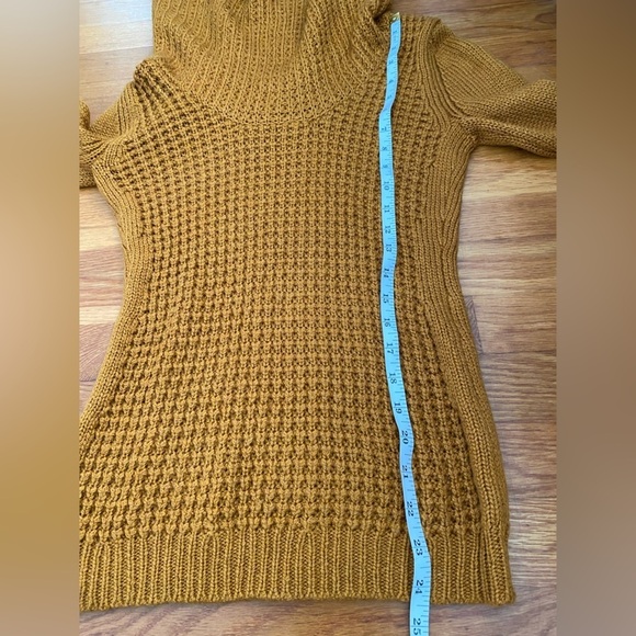 Anthropologie Angel of the North Waffle Knit Cowl Neck Sz. S Wool Mohair Sweater - Picture 10 of 11